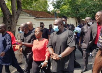 NDC MPs Clash with police…As they were blocked from petitioning EC