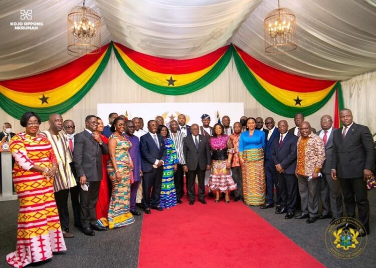 Akufo-Addo swears in 28 Ministers of State