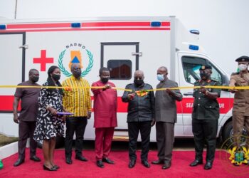 Akufo-Addo presents 40 vehicles to NADMO