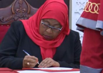 Former VP sworn in as Tanzania’s new president