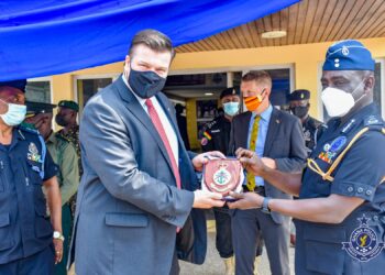 UK Minister for Armed Forces visits Ghana Police Service