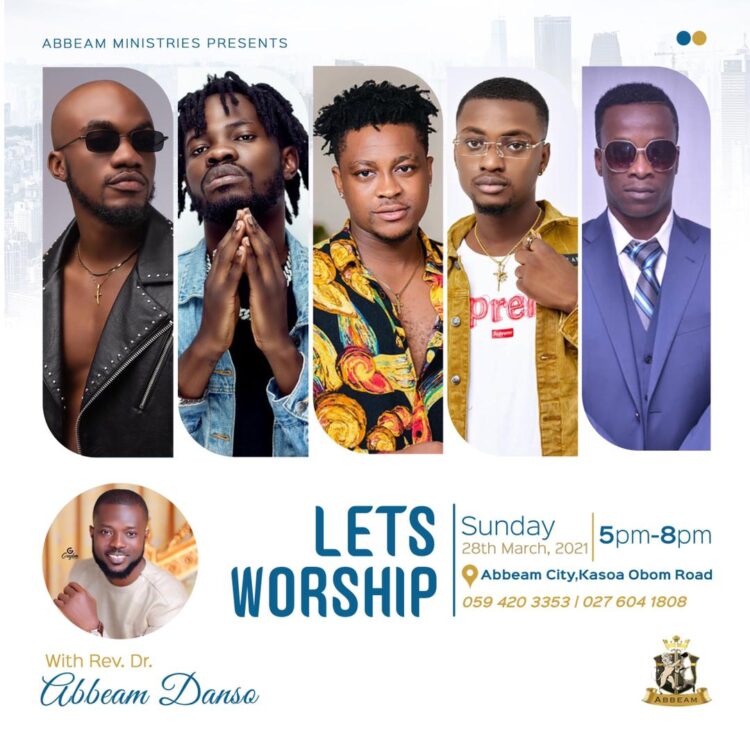 Fameye, KK Fosu, Mr Drew, Others for ‘Let’s Worship’ Concert on March 28