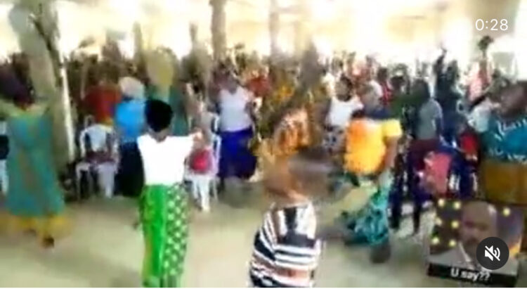 Church members wield cutlasses, guns, other weapons during prayer