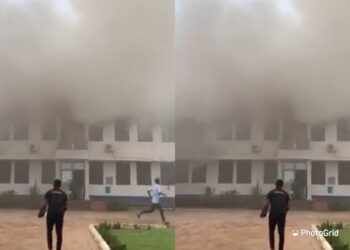 A/R: Mampong Technical College of Education goes up in flames