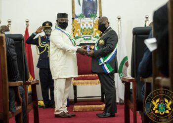 Akufo-Addo receives Sierra Leone’s highest national award