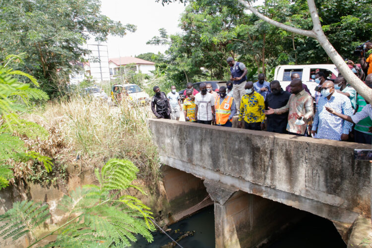 Works and Housing Minister inspects drains in Kumasi