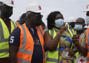 Asenso Boakye tours sea defence projects at Elmina, Anomabo, Komenda, Cape Coast