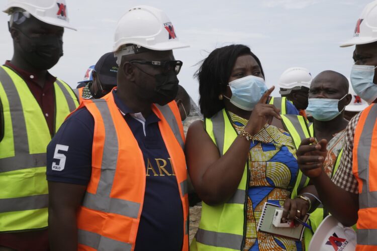 Asenso Boakye tours sea defence projects at Elmina, Anomabo, Komenda, Cape Coast