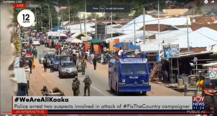 PHOTO: 2 dead, 6 injured after Ejura youth clashes with military over death of Kaaka Macho