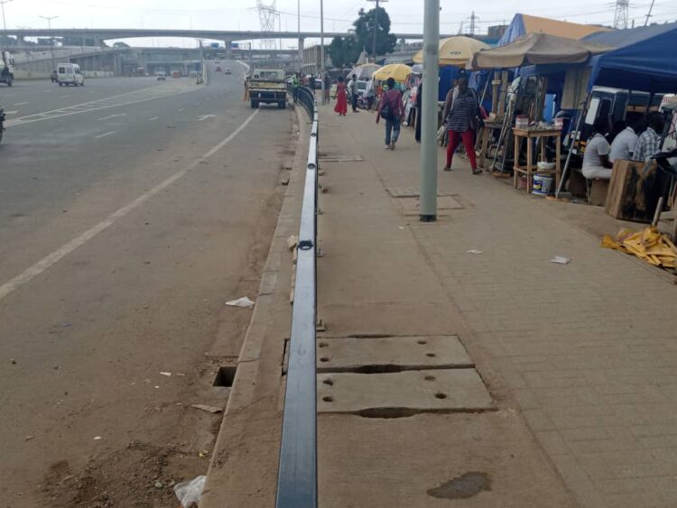 Taskforce clears traders at Pokuase interchange