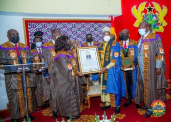 Speaker of Parliament Alban Bagbin receives Millennium Excellence Award in Parliament House
