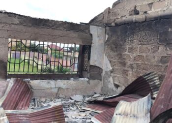 Six classrooms, one office razed down by fire at Abuakwa Dadiese