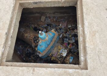 Uncovered Ghana Water Pipelines turn dumping site