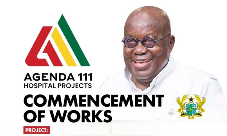 Prez Akufo-Addo breaks ground for Agenda 111; Work to be completed in 18 months