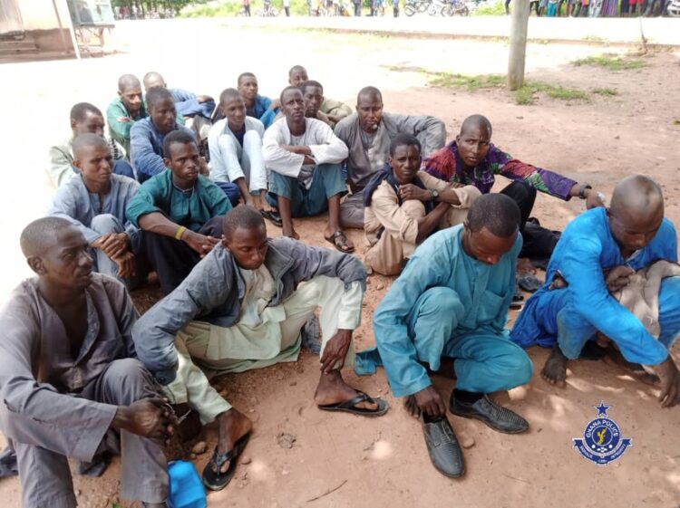 E/R: Police arrest 21 herdsmen for possession of weapons at Donkorkrom