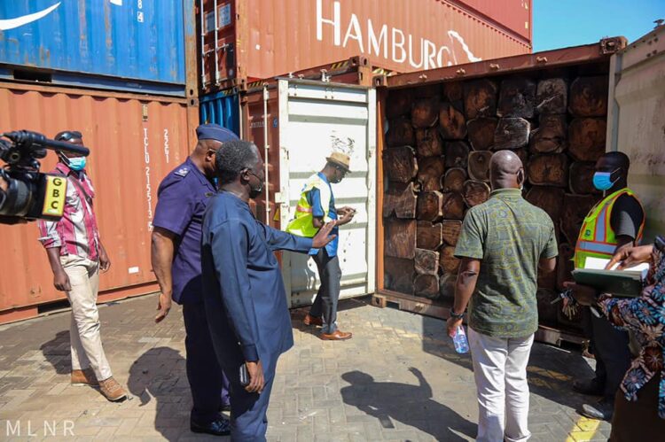 13 containers of Rosewood impounded at Tema Port