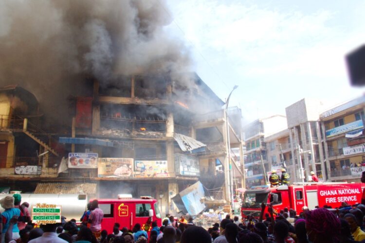 48 Engineer Regiment to demolish building gutted  by fire at Makola
