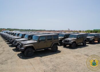 Akufo-Addo presents 50 vehicles to Ghana Armed Forces