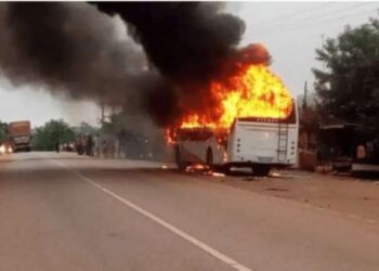 Over 30 passengers burnt to death in gory accident at Akomadan