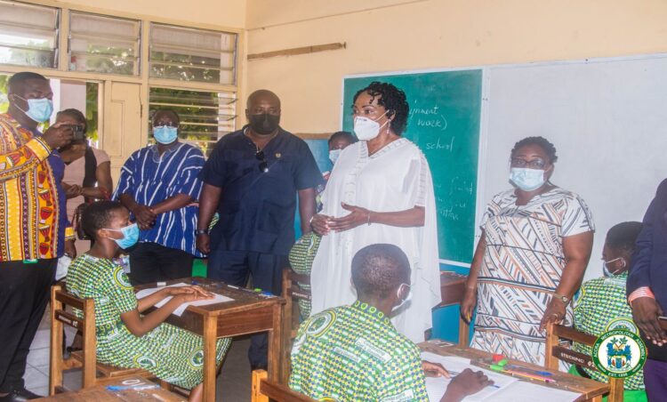 Accra Mayor tours BECE centres; admonishes candidates  to eschew all forms of examination malpractice