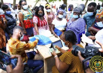Acting Minister for Gender, Children and Social Protection tours LEAP payment sites in Accra