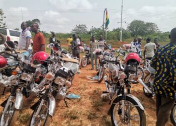 Ahafo Regional Minister donates 41 motorbikes to Assembly Members