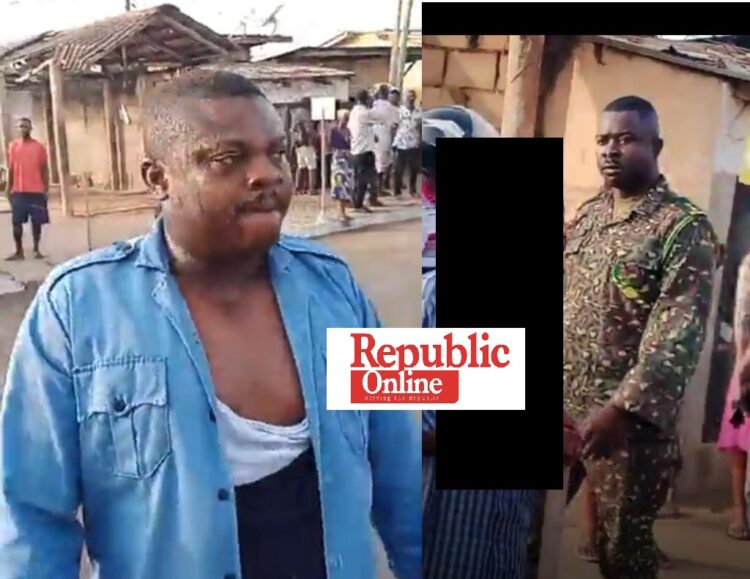 VIDEO: Immigration officers beat NABCO trainee for asking why they extort money from travellers