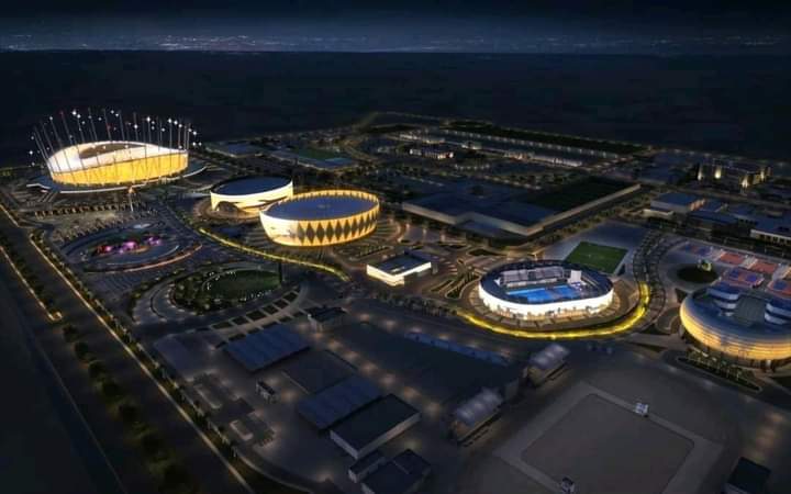 egypt's new stadium under construction