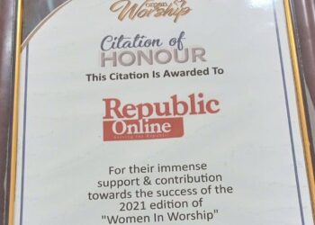 Women In Worship organisers honour Republic Media
