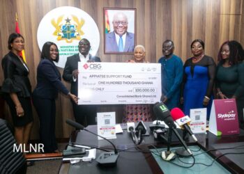 CBG donates GH100k to Apiate Support Fund