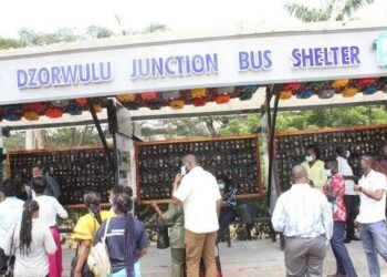 Recycled Plastics Waste Bus Stop Shelter commissioned in Accra