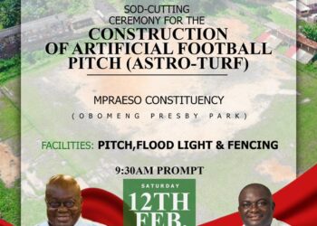 Mpraeso MP to construct astro turf for Kwahu Community