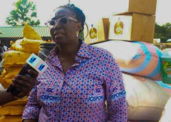 Jospong Group of Companies donates items to Apiate explosion victims