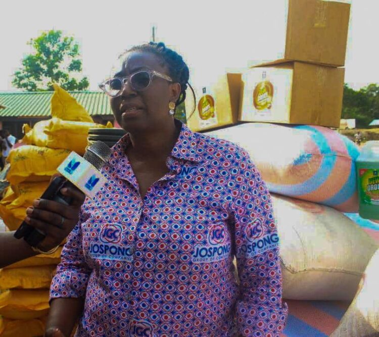 Jospong Group of Companies donates items to Apiate explosion victims