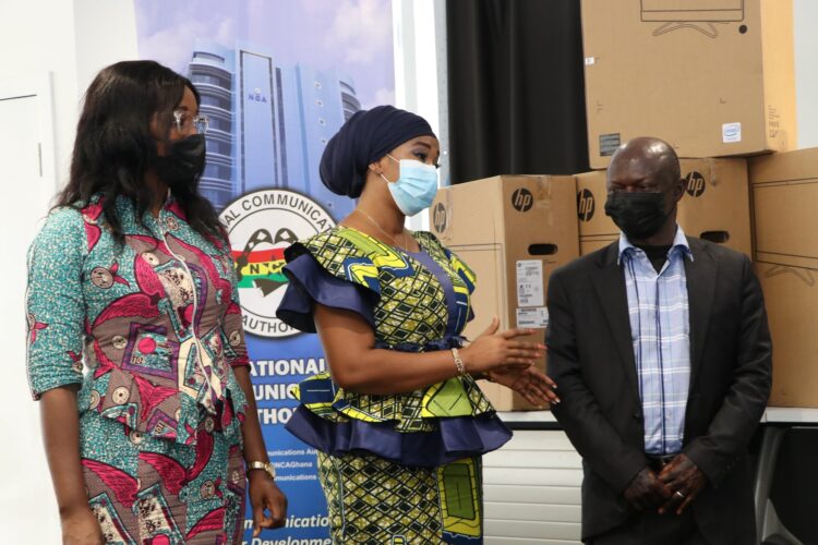 NCA Donates Desktop Computers to Ghana Communication Technology