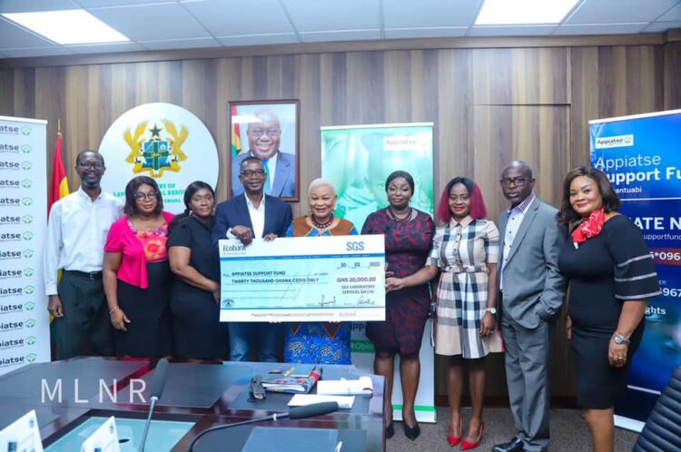 SGS Ghana donates GH¢20k to Apiate Support Fund