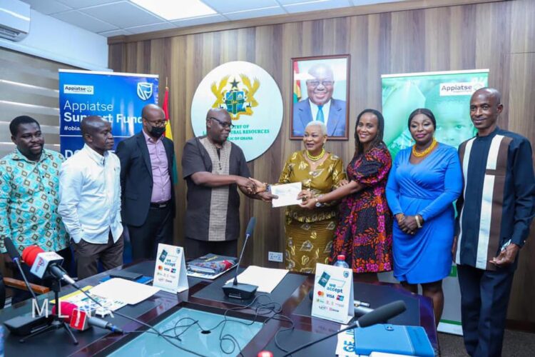 Lands Ministry Staff, Lands Commission donate towards Apiate Support Fund