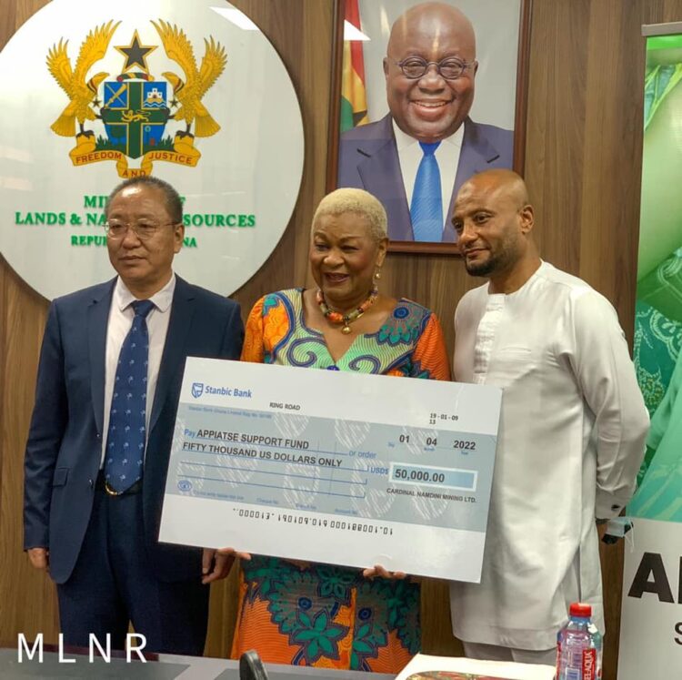 Cardinal Namdini Mining donates $50k to Apiate Support Fund