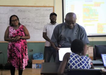Ahafo Regional Minister tours GIICT beneficiaries at training centres