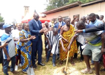 E/R: Rebecca Foundation, ASR Initiative to construct library and ICT lab at Bepong