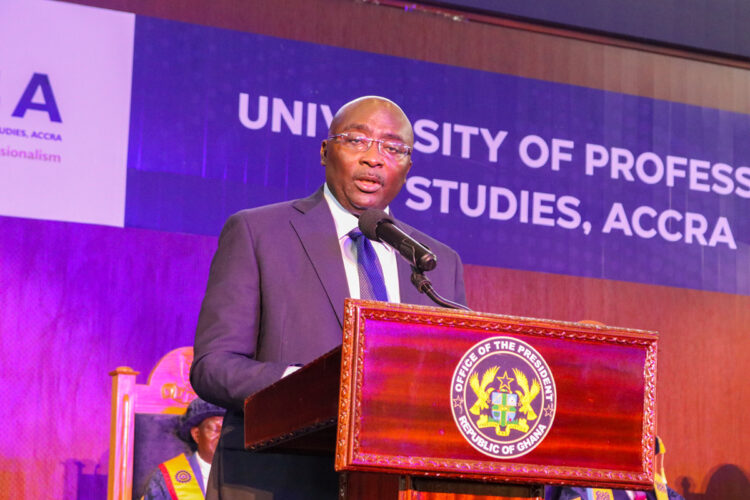 Bawumia commends UPSA for the leading way in educational innovation