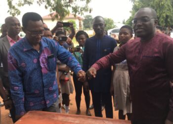 Techiman South MP donates educational equipment to Municipal Education Directorate