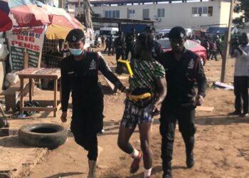 Arise Ghana demo turns violent as Police arrest 2 protestors
