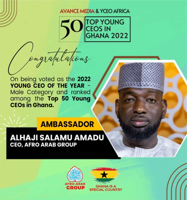 Ambassador Alhaji Salamu Amadu crowned 2022 Young CEO of the Year