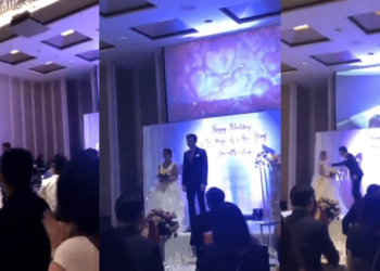 Groom plays video of wife cheating on their wedding day