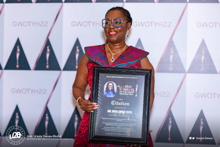 Ursula Owusu-Ekuful awarded Excellence in Governance