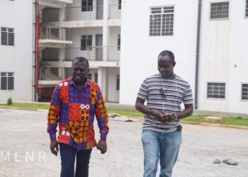 Deputy Lands Minister inspects housing projects for Police, DVLA, GMS