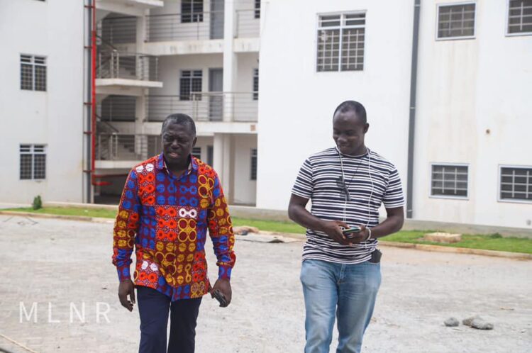 Deputy Lands Minister inspects housing projects for Police, DVLA, GMS