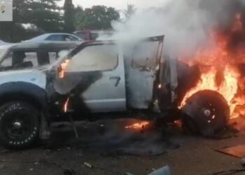 Mechanic apprentice in trouble for accidentally burning client’s Mitsubishi 4×4 car