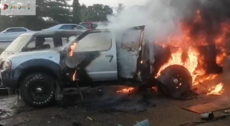 Mechanic apprentice in trouble for accidentally burning client’s Mitsubishi 4×4 car